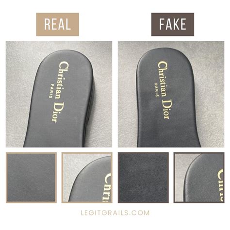 christian dior slides real vs fake|dior slides for sale.